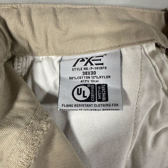 AXE FR 38x30‎ Flame Resistant Work Pants CAT2 NFPA2112 NWT Khaki - Picture 7 of 14